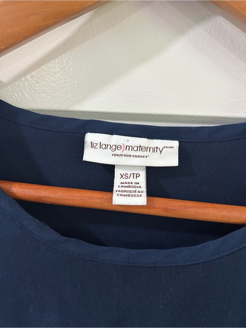 Liz Lange Navy Maternity Shift Dress - Picture 3 of 5